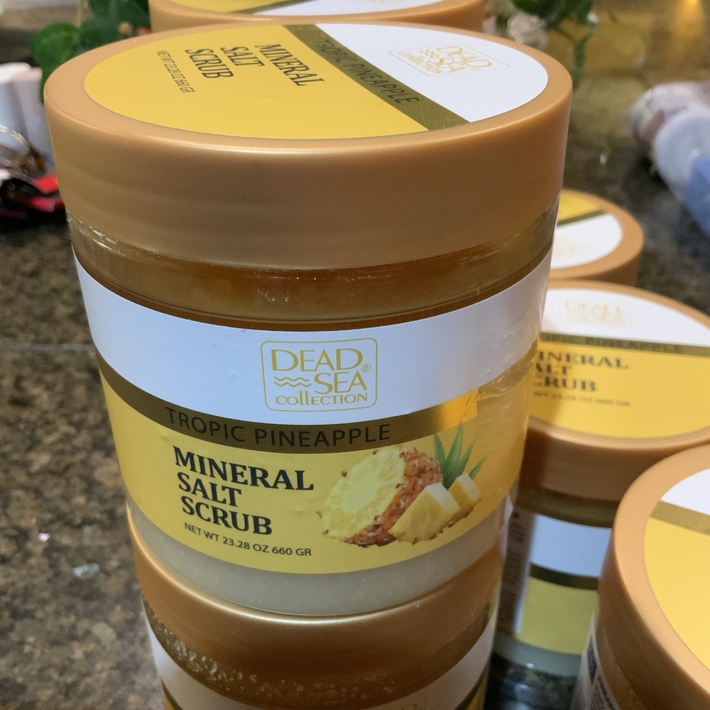 Pineapple Mineral Salt Scrub from Dead‎ Sea Collection